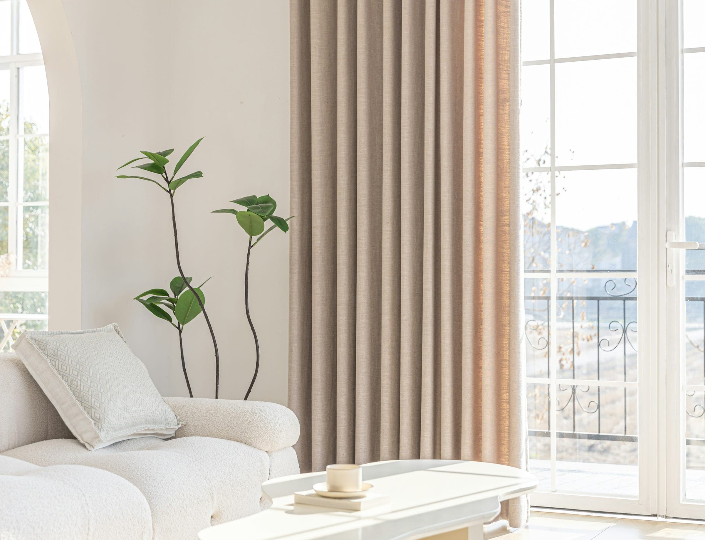 Elegant interior with warm-toned walls reflecting the quality of Rounak Paints.