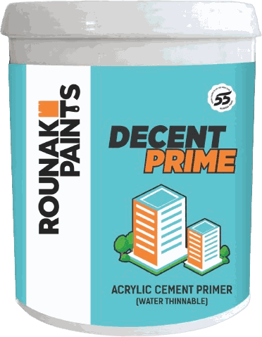 Decent Prime Exterior Cement Primer — The acrylic base coat finishes are built on.