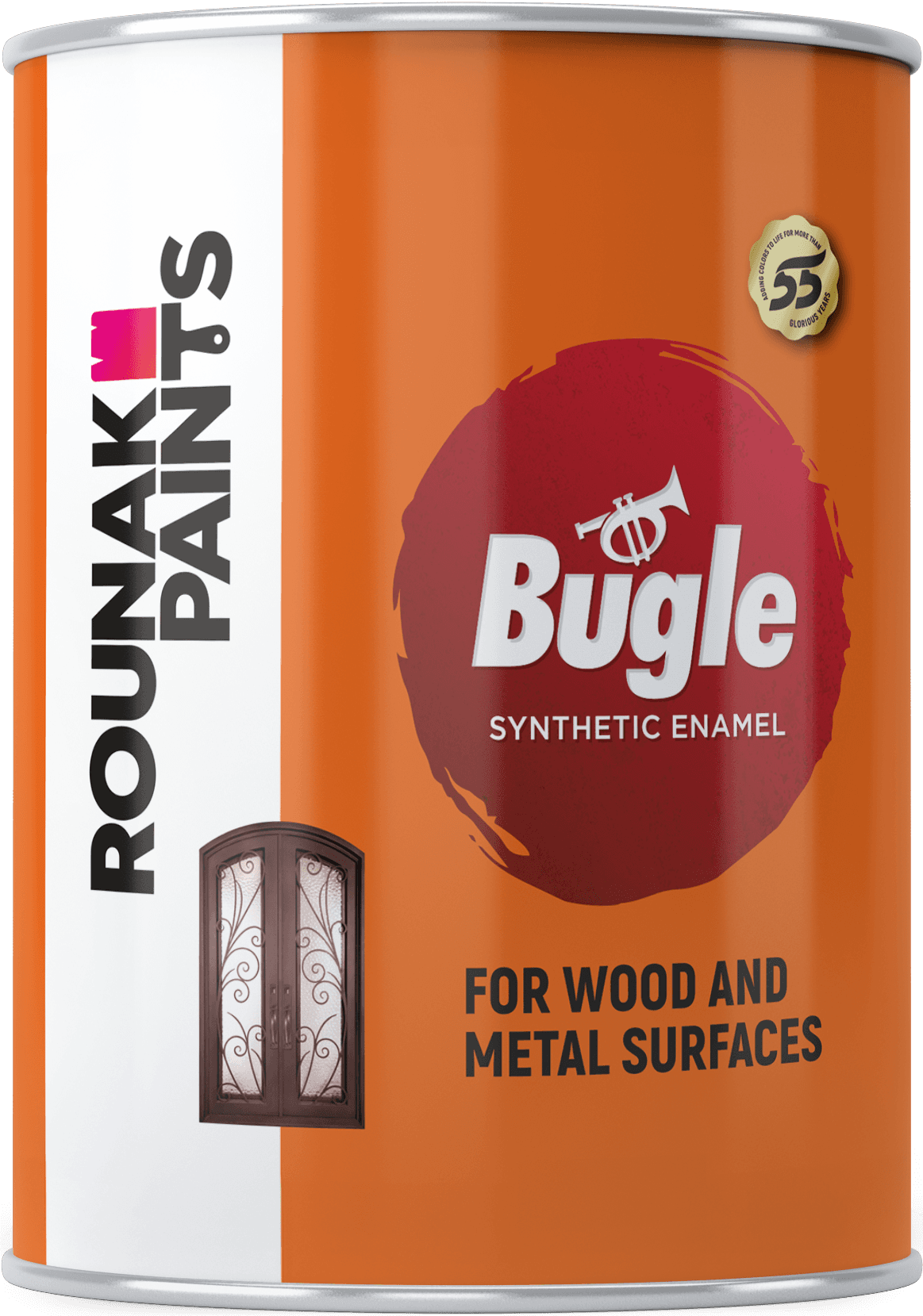Bugle Synthetic Enamel — Dependable synthetic enamel for wood and metal.