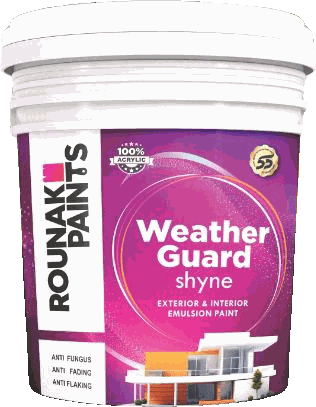 Weather Guard Shyne — Sheen-finish emulsion for outside and in.